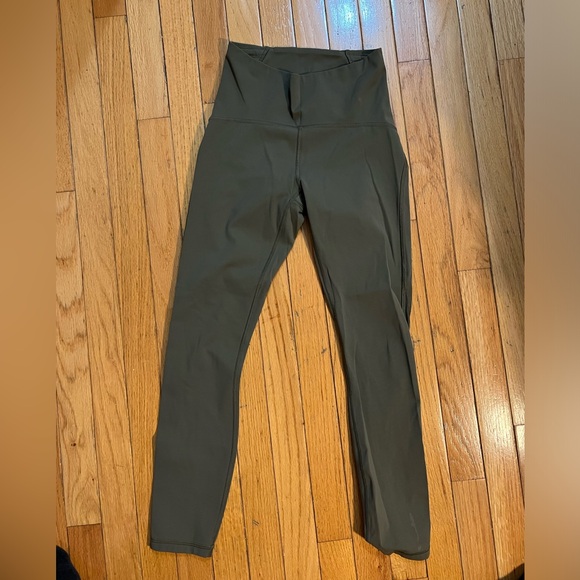 lululemon olive green leggings - Picture 1 of 7